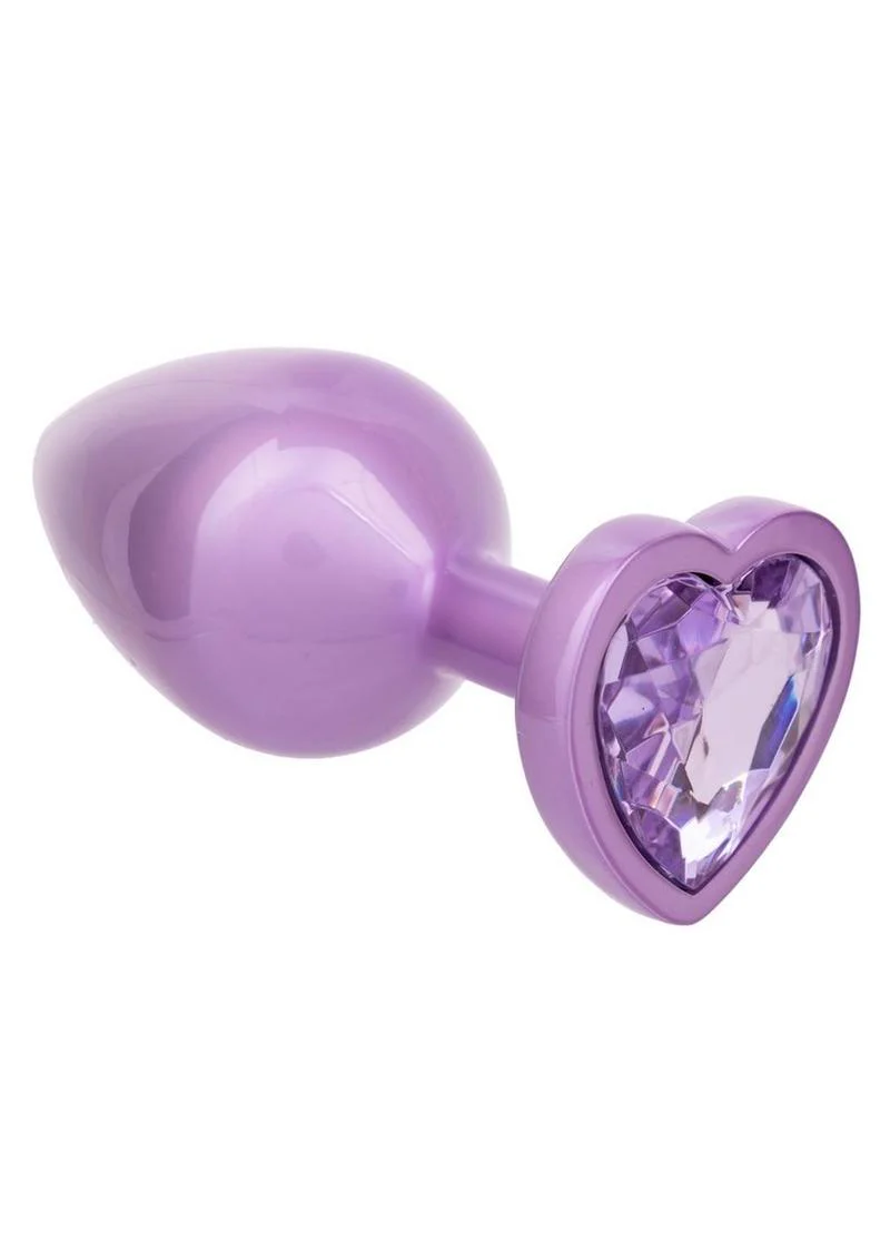 Jewel Amethyst Heart Anal Plug - Image 7