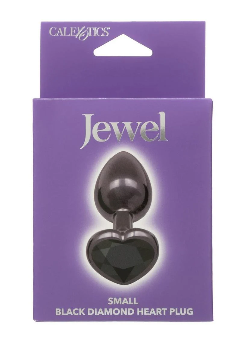 Jewel Black Diamond Heart Anal Plug - Image 2