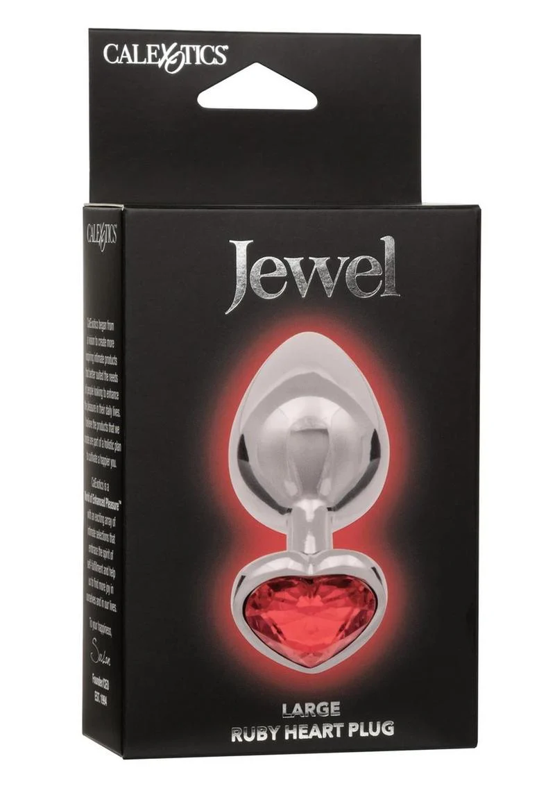 Jewel Ruby Heart Aluminum Anal Plug - Image 5