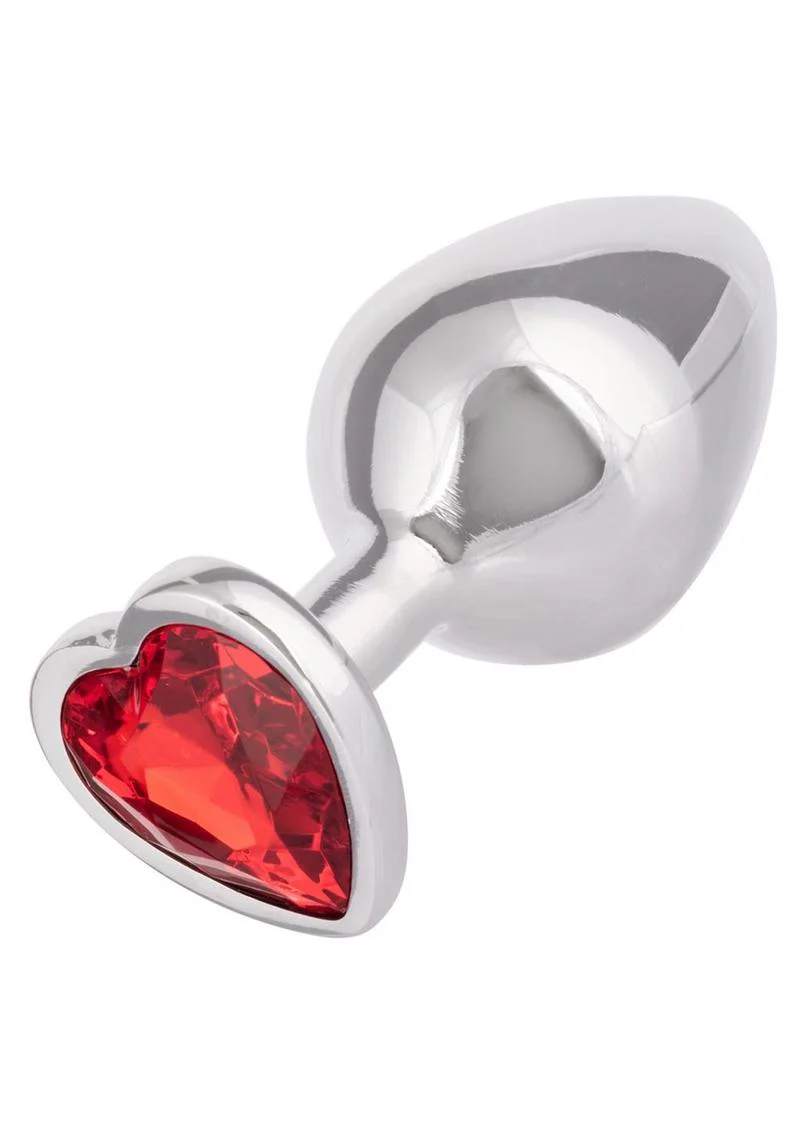 Jewel Ruby Heart Aluminum Anal Plug - Image 8