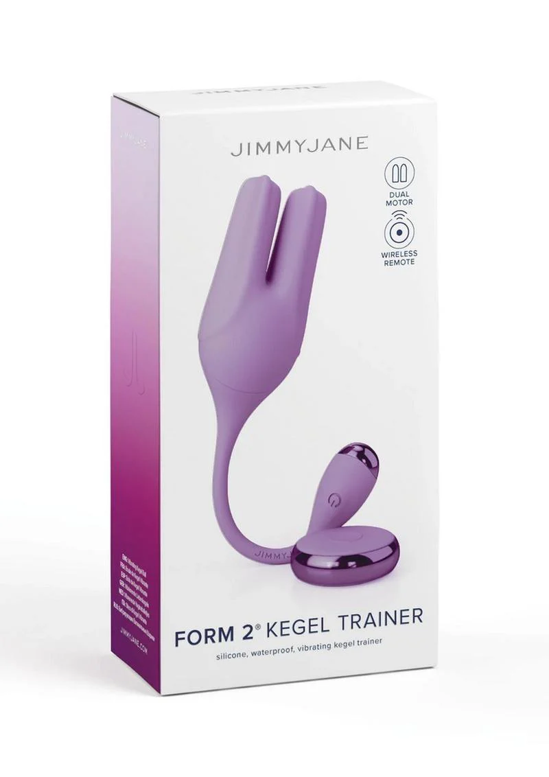 Jimmyjane Form 2 Kegel Rechargeable Silicone Stimulator with Remote - Image 2