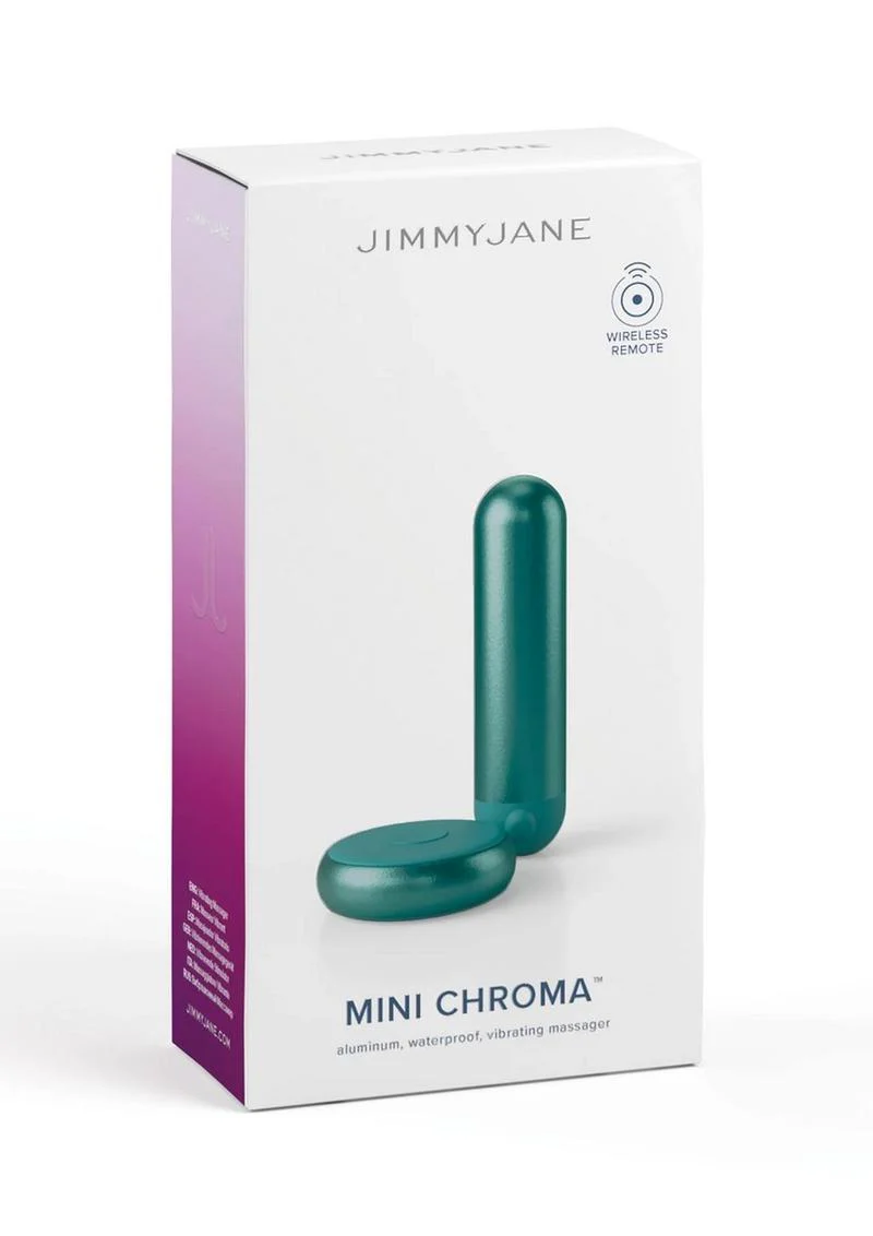 Jimmyjane Mini Chroma Metal Rechargeable Bullet with Remote - Image 2