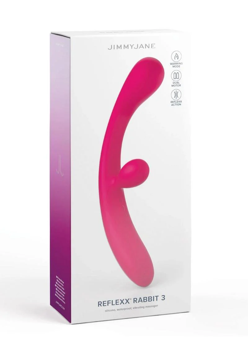 Jimmyjane Reflexx Rabbit 3 Rechargeable Silicone Vibrator - Image 4
