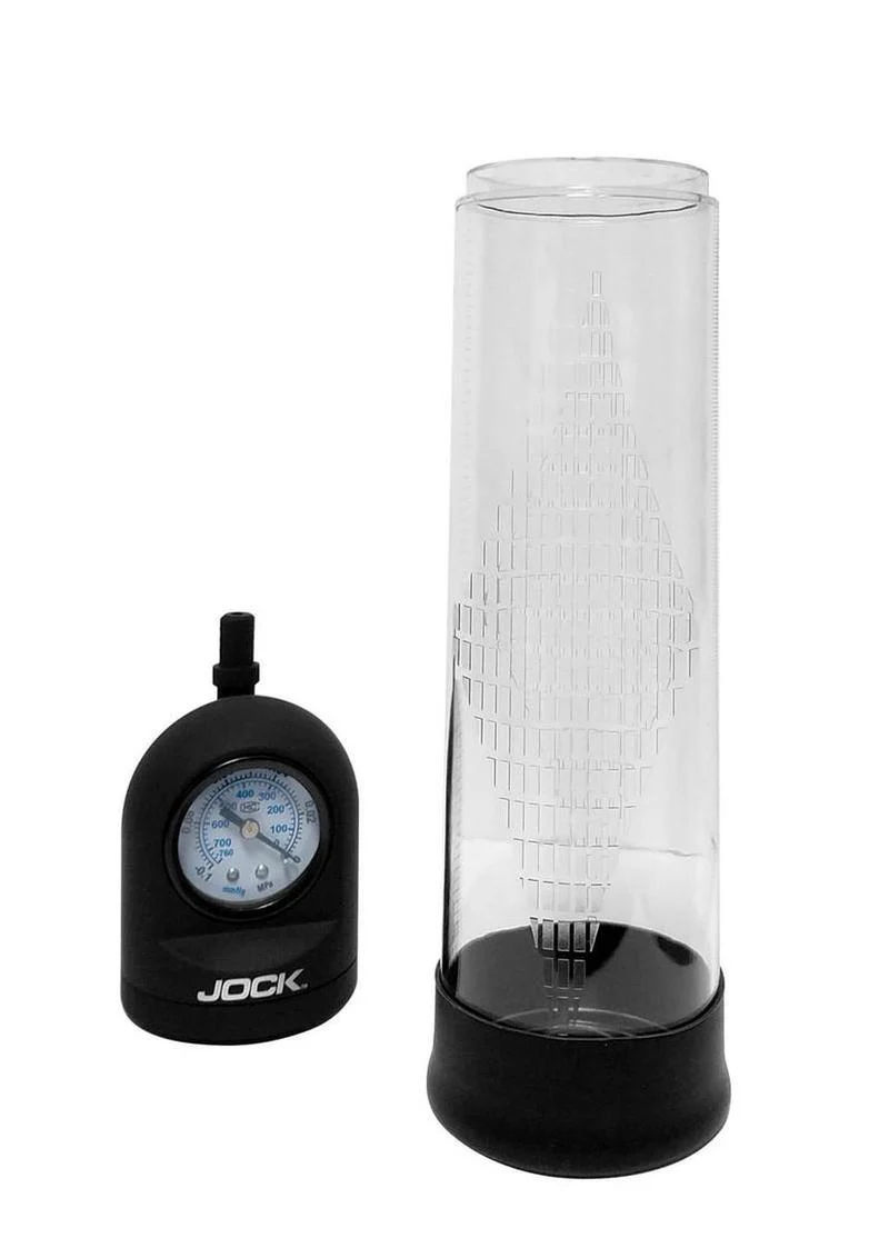 Jock Pump Up Gauge Penis Pump with Bulb - Image 3