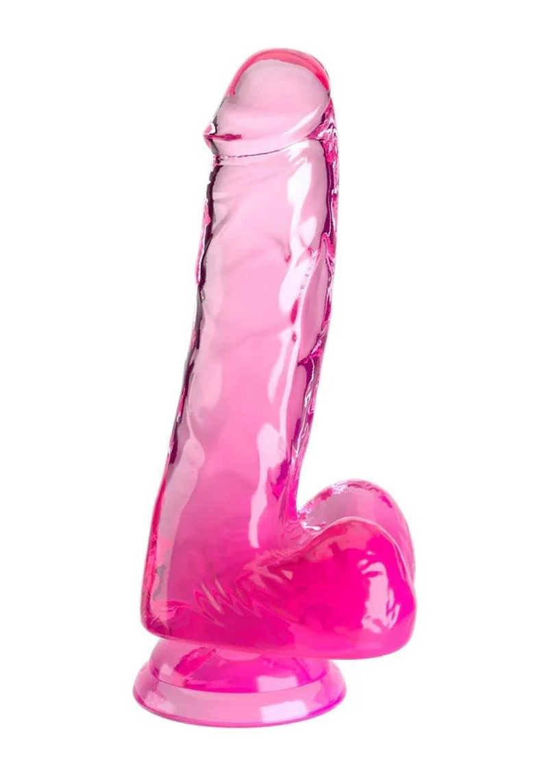 King Cock Clear Dildo with Balls - Image 19