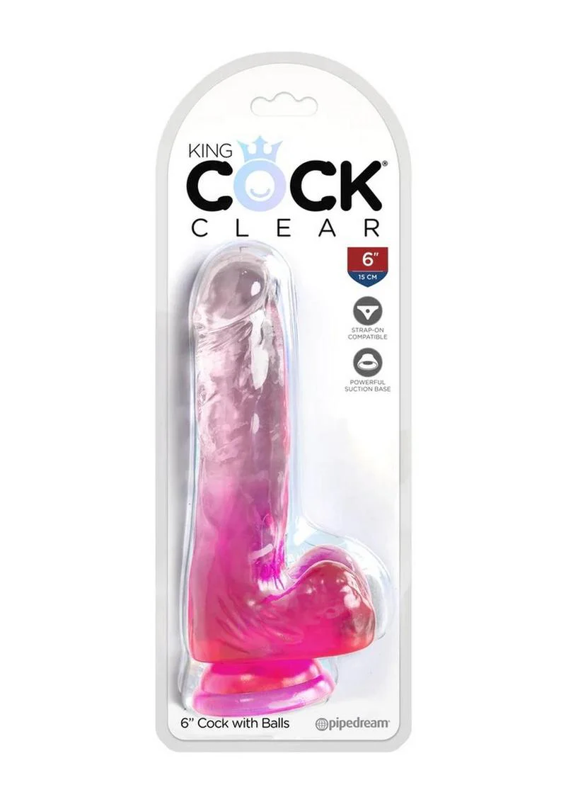 King Cock Clear Dildo with Balls - Image 20