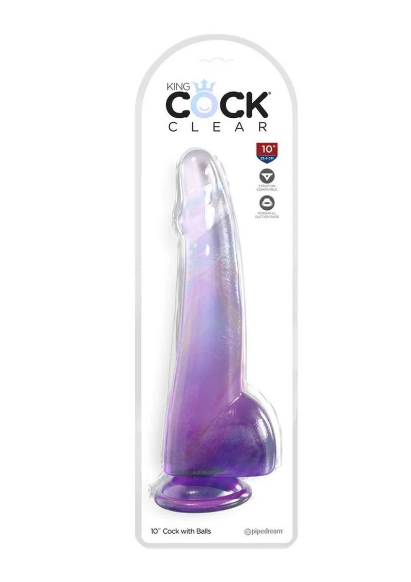 King Cock Clear Dildo with Balls - Image 24