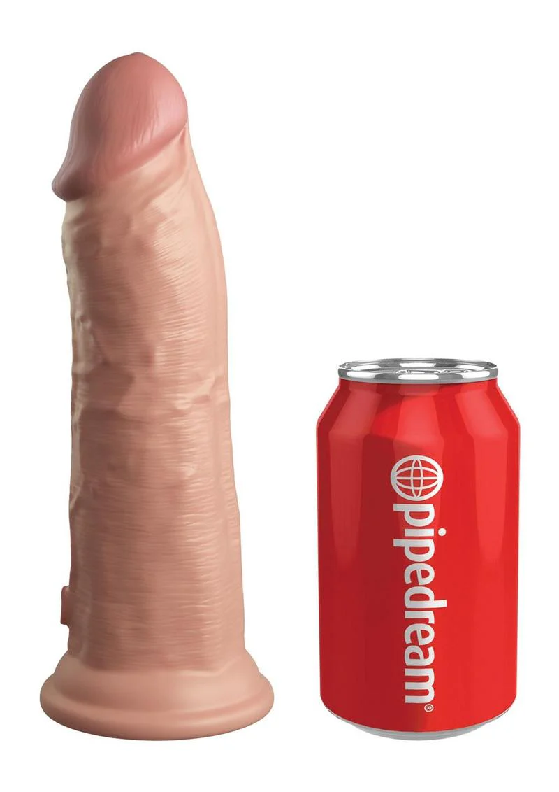 King Cock Elite Dual Density Vibrating Rechargeable Silicone Dildo with Remote Control Dildo - Image 5