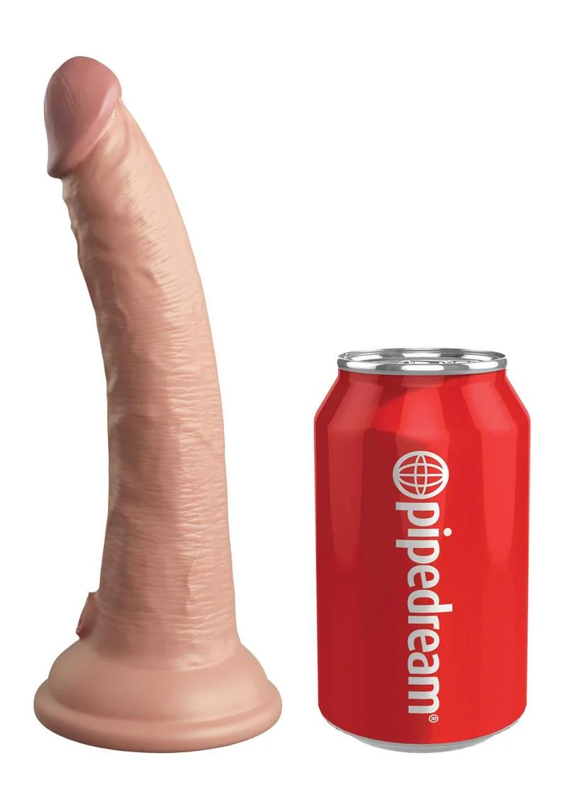 King Cock Elite Dual Density Vibrating Rechargeable Silicone with Remote Control Dildo - Image 8