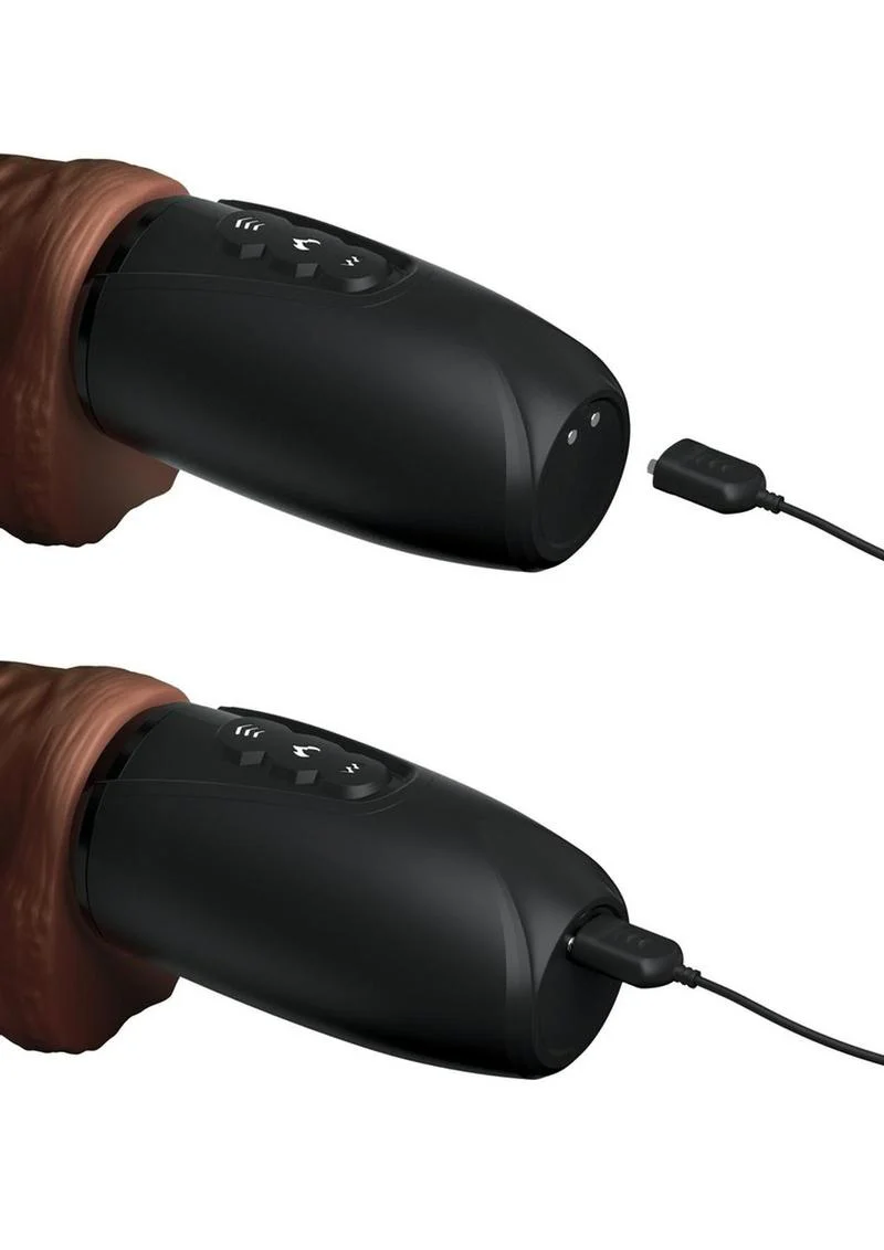 King Cock Plus Rechargeable Thrusting Dildo with Balls - Image 2
