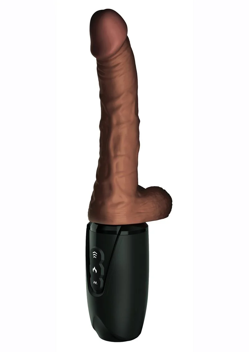 King Cock Plus Rechargeable Thrusting Dildo with Balls - Image 4