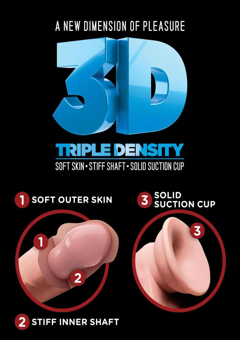 King Cock Plus Triple Density Dildo - Image 17