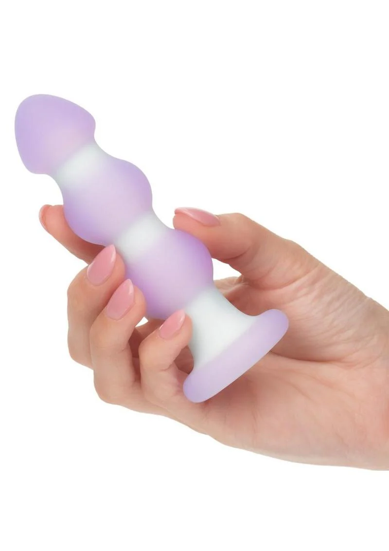 Lavender Haze Beaded Probe Silicone Rechargeable Anal Plug - Image 4