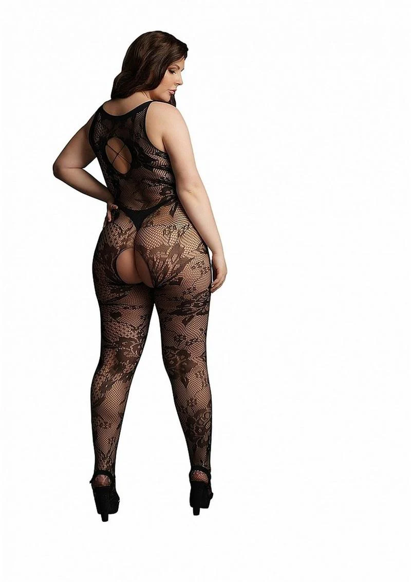 Le Desir Criss Cross Neck Bodystocking - Image 12