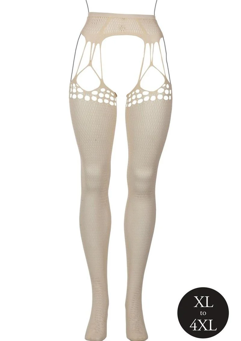Le Desir Shredded Suspender Pantyhose - Image 20