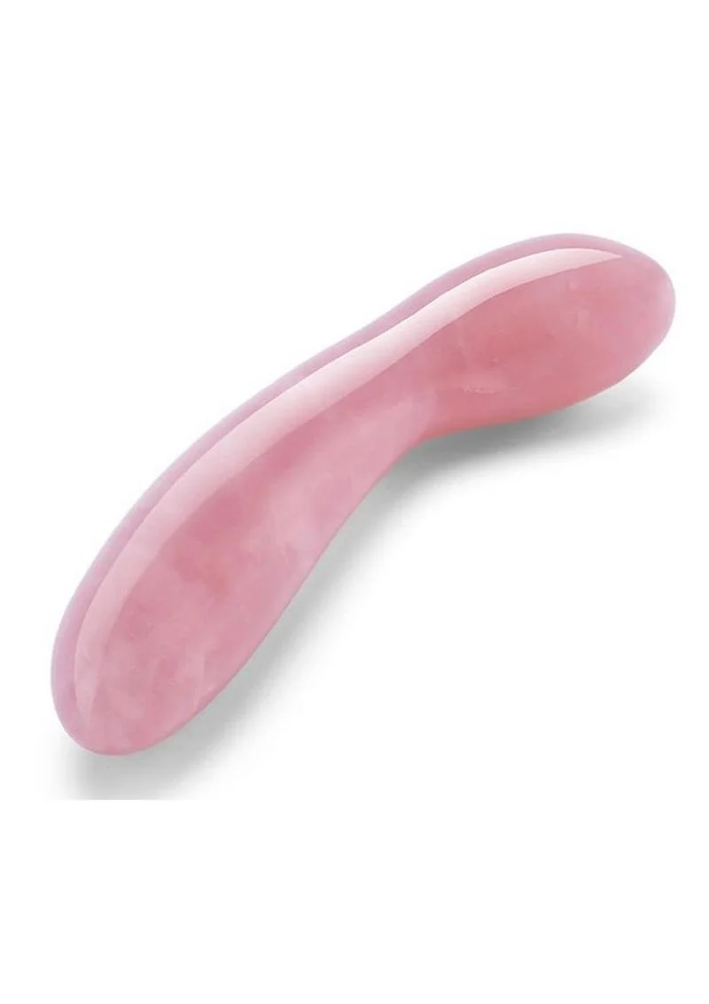 Le Wand Crystal G-Wand with Silicone Ring - Rose Quartz - Image 4