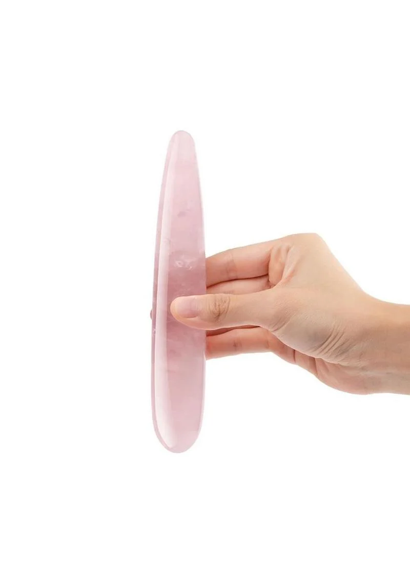 Le Wand Crystal Slim Wand with Silicone Ring - Rose Quartz - Image 4