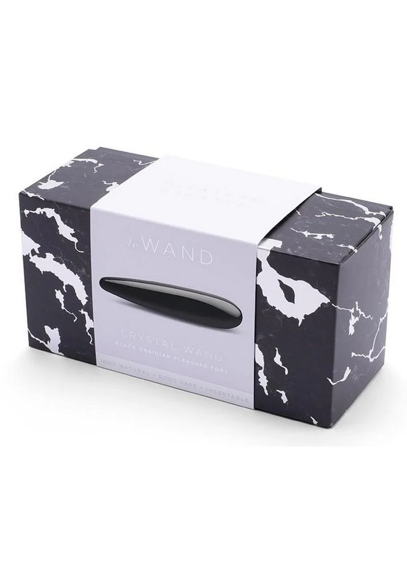 Le Wand Crystal Wand Probe with Silicone Ring - Black Obsidian - Image 3