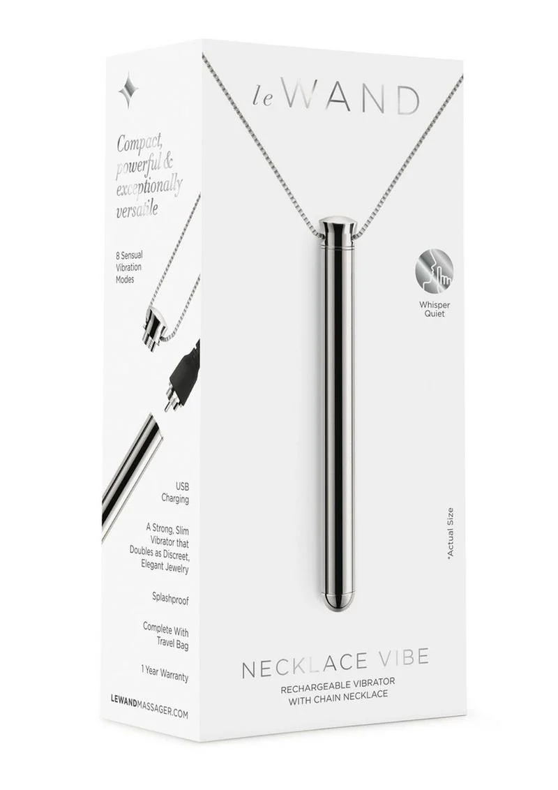 Le Wand Vibrating Necklace Rechargeable Silicone Discreet Vibrator - Image 2