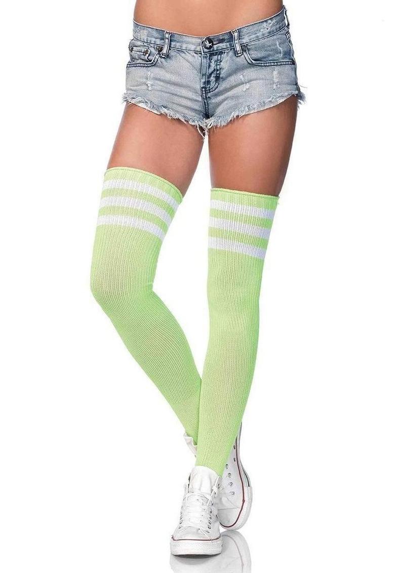 Leg Avenue Athlete Thigh High with 3 Stripe Top - Image 3