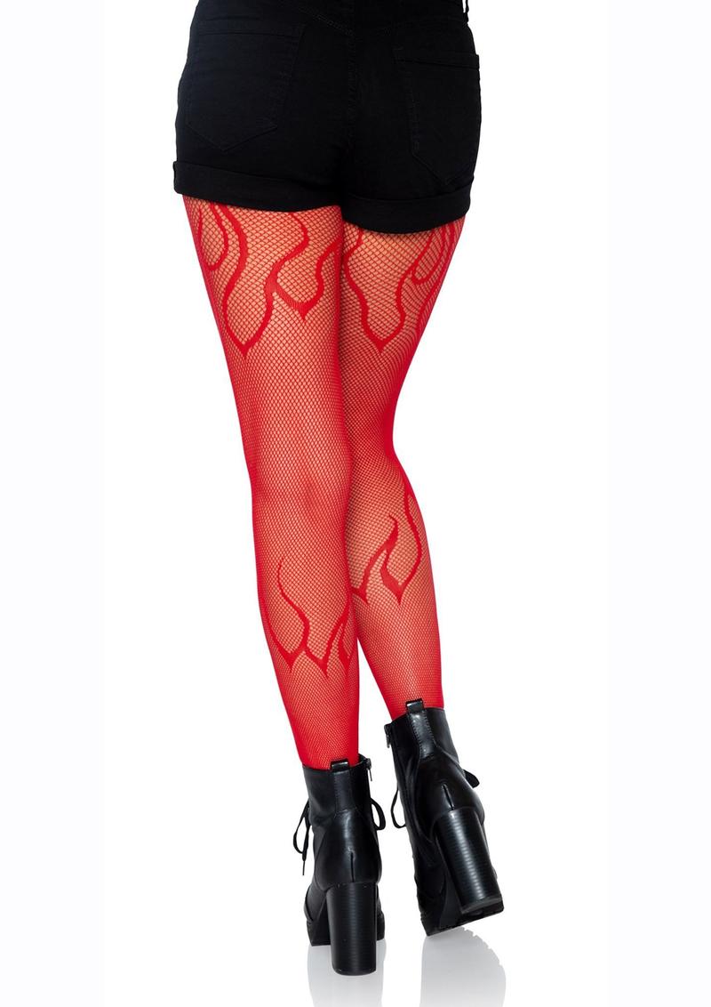 Leg Avenue Flame Net Tights - Image 9