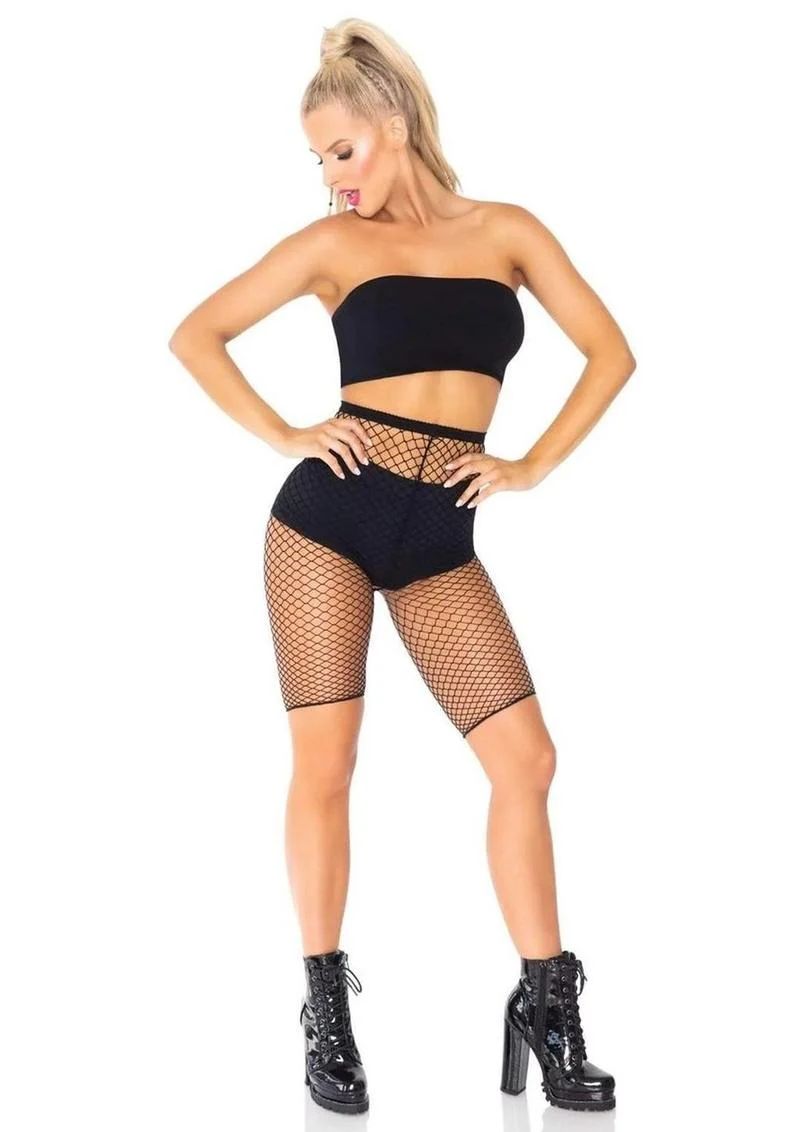 Leg Avenue Industrial Net Biker Shorts - Image 3