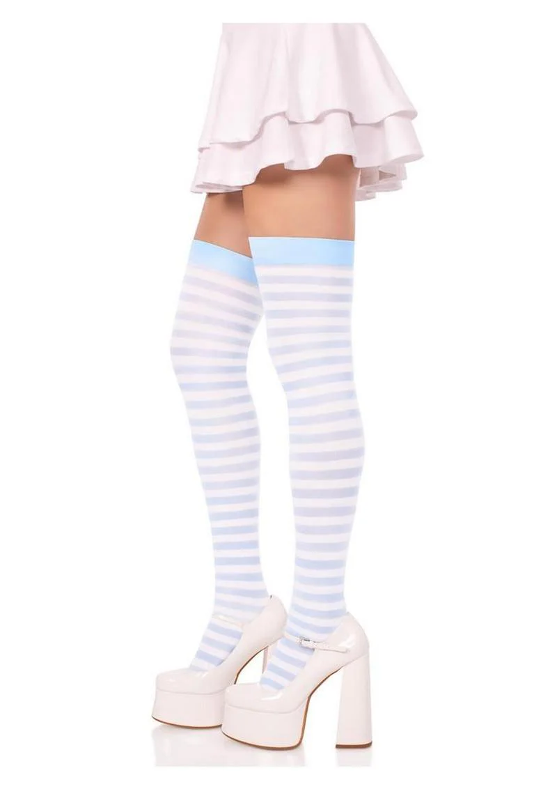 Leg Avenue Nylon Stocking with Stripe - Image 2