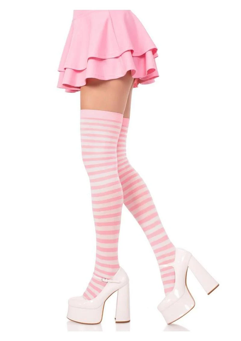 Leg Avenue Nylon Stocking with Stripe - Image 5