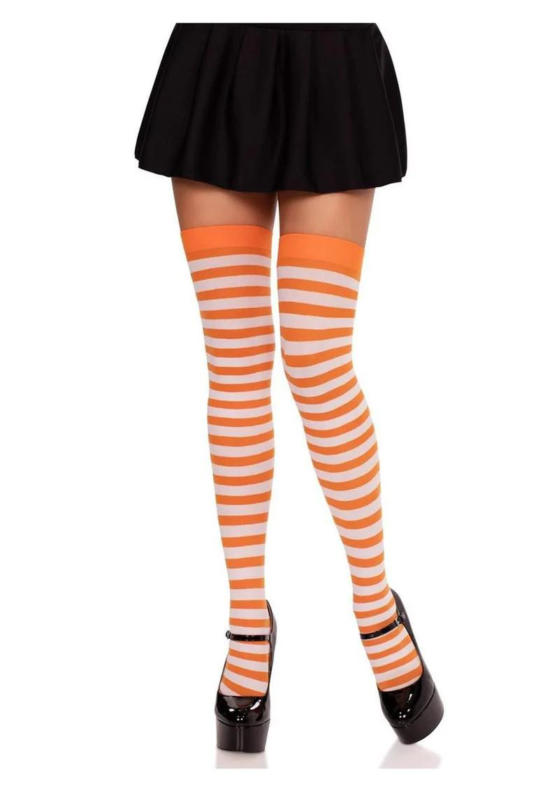 Leg Avenue Nylon Stocking with Stripe - Image 7