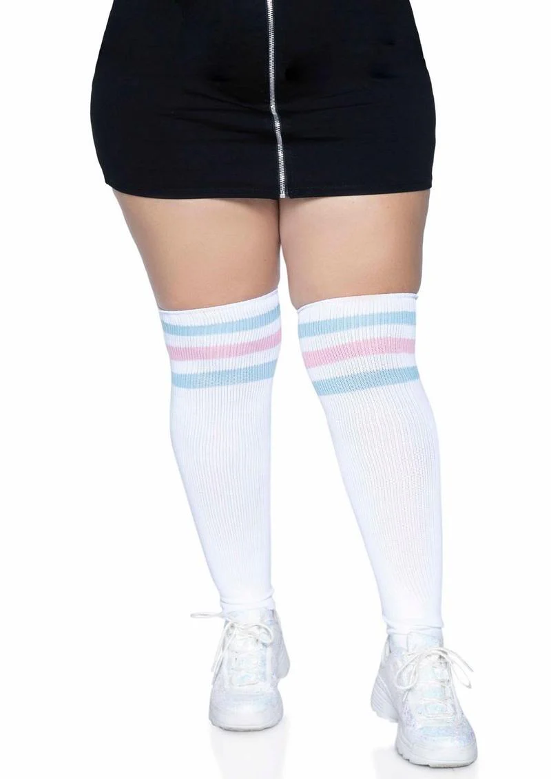 Leg Avenue Over The Knee Athletic Socks - Image 6