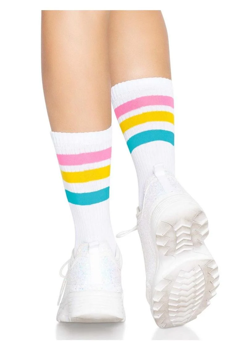 Leg Avenue Pride Crew Socks Pansexual - Image 3