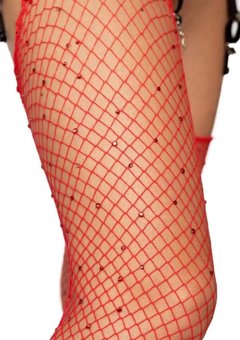 Leg Avenue Rhinestone Fishnet Stockings - Image 12