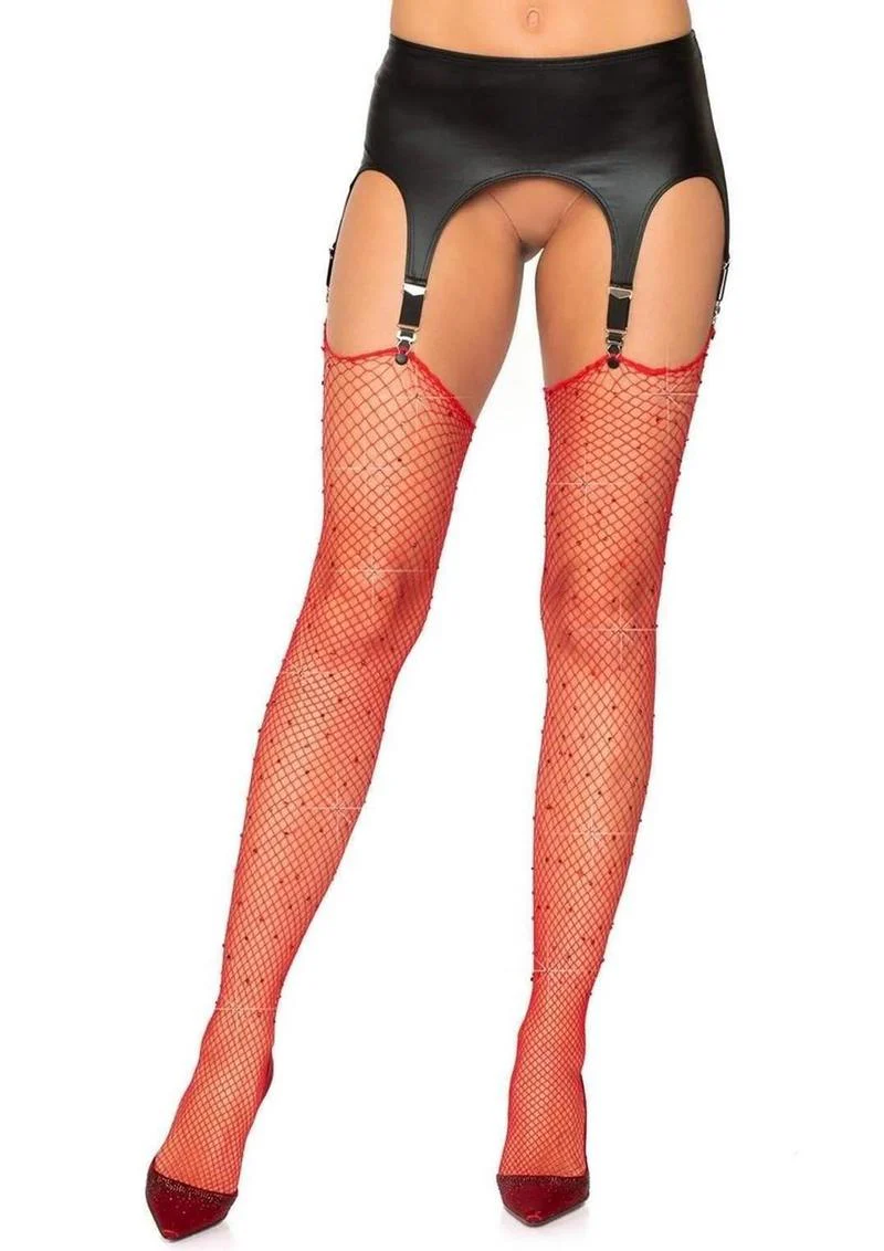 Leg Avenue Rhinestone Fishnet Stockings - Image 13