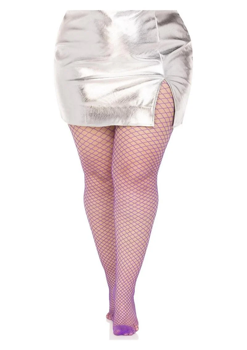 Leg Avenue Spandex Industrial Net Tights - 1x-2x - Image 7