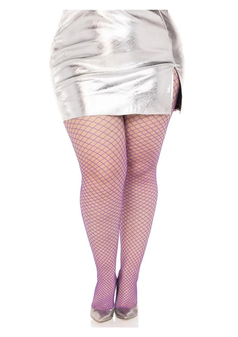 Leg Avenue Spandex Industrial Net Tights - 1x-2x - Image 8