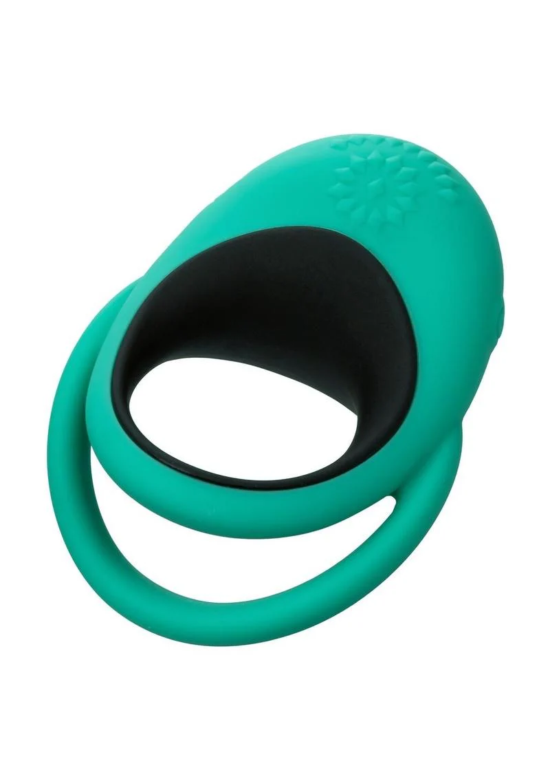 Link Up Remote Alpha Rechargeable Silicone Dual Stimulating Cock Ring with Remote Control - Image 2