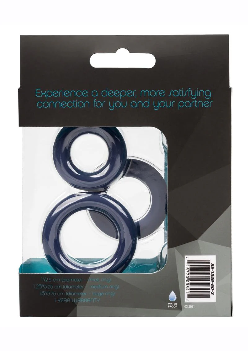 Link Up Ultra Soft Elite Set Silicone Cock Rings - Image 4
