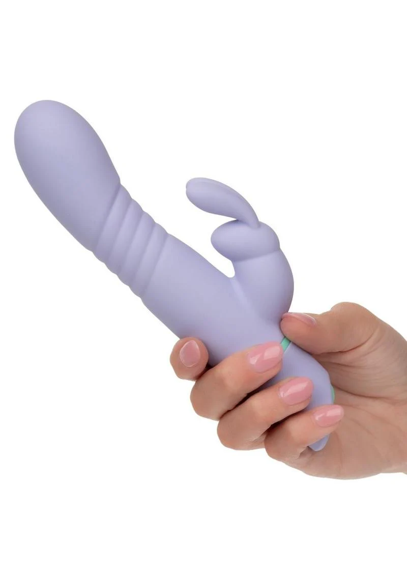 Love Bunny Thrusting Bunny Rechargeable Silicone Rabbit Vibrator - Image 4