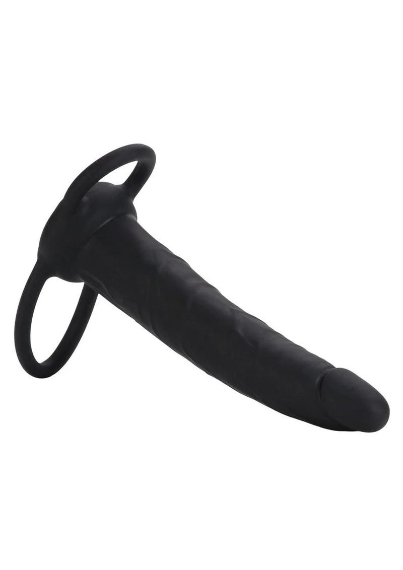 Love Rider Silicone Dual Penetrator Dildo Cock Ring - Image 4
