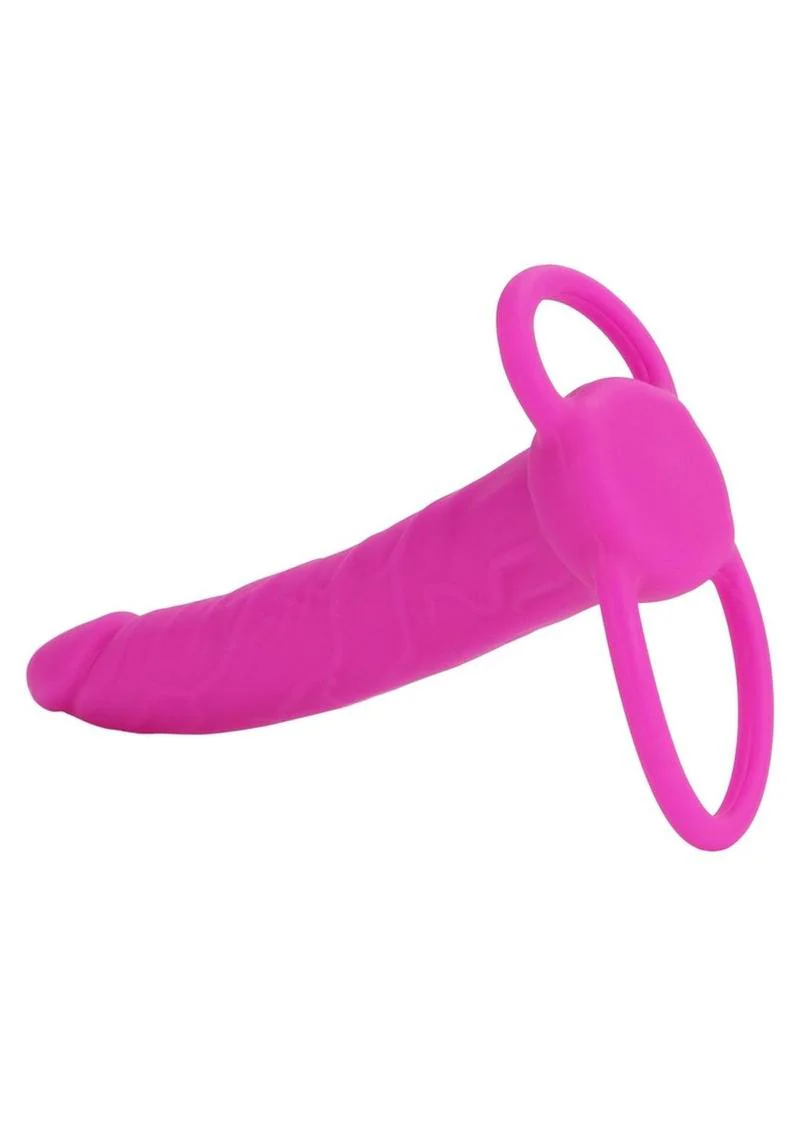 Love Rider Silicone Dual Penetrator Dildo Cock Ring - Image 5
