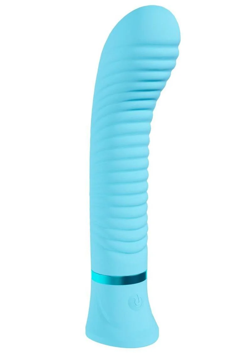 Loveline Divine 10 Function Rechargeable Silicone Ribbed G-Spot Vibrator - Image 3