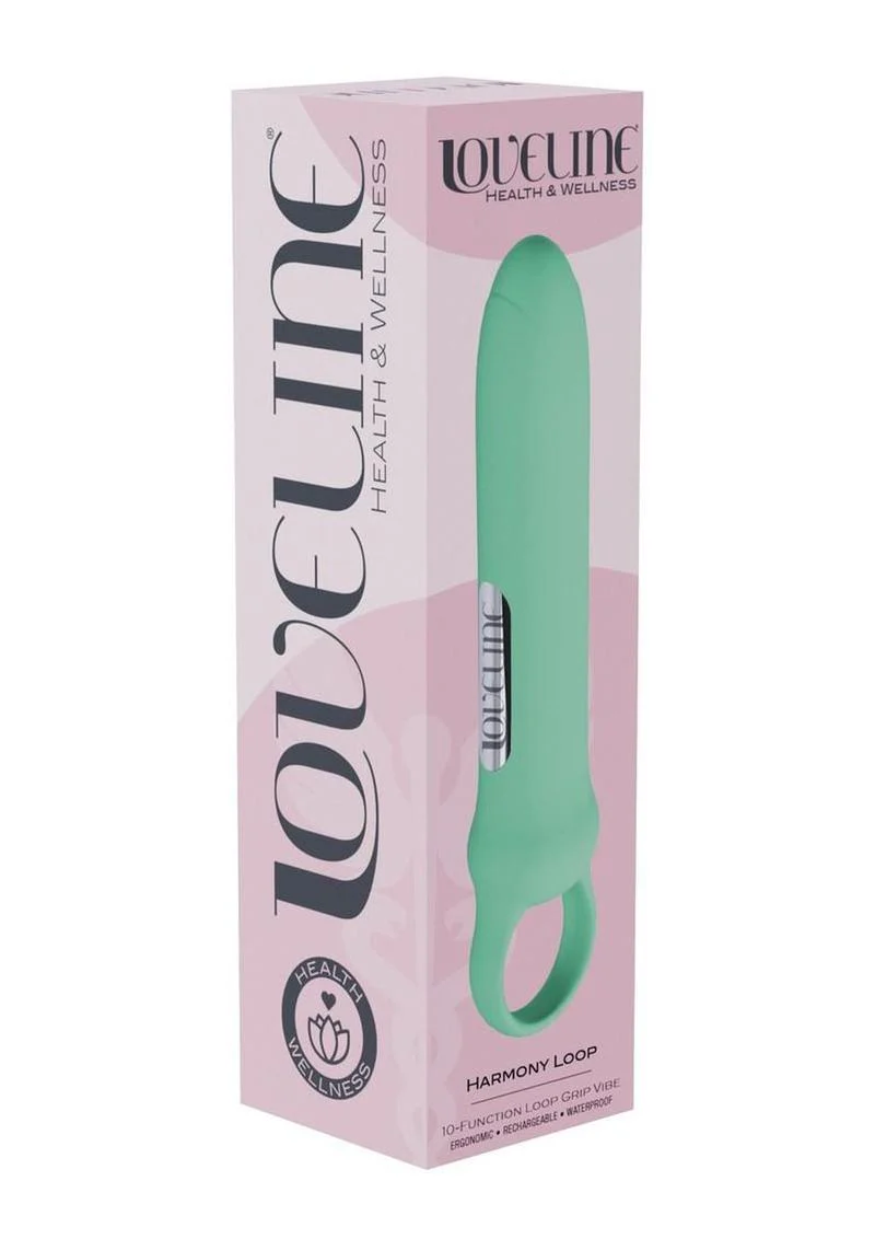 Loveline Harmony Loop Grip Vibe Ergonomic 10 Function Silicone Bullet Massager - Image 2