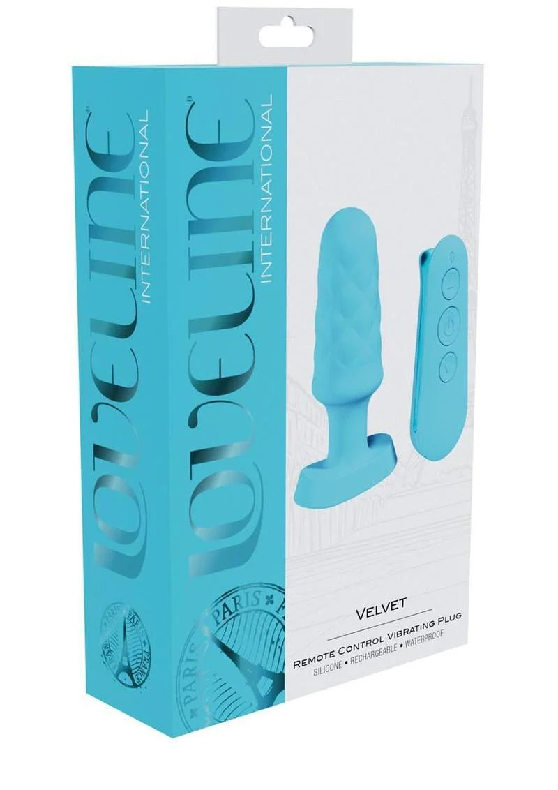 Loveline Velvet Rechargeable Silicone Vibrating Plug with Remote Control - Image 2