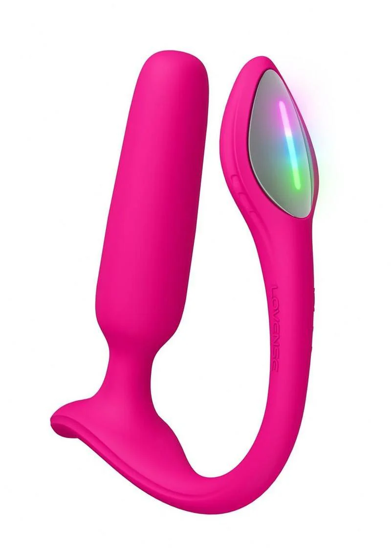 Lovense Lush Rechargeable App Compatible Silicone Vibrating Light Up Anal Plug - Image 2