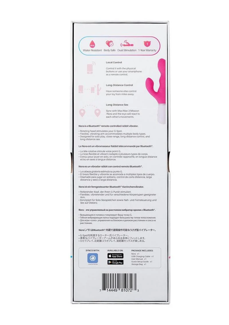 Lovense Nora Remote Controlled Rabbit Vibrator - Image 3
