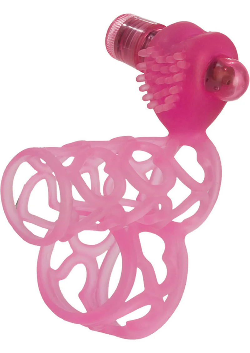 Lovers Cage Penis Enhancer and Cock Ring with Bullet - Image 3