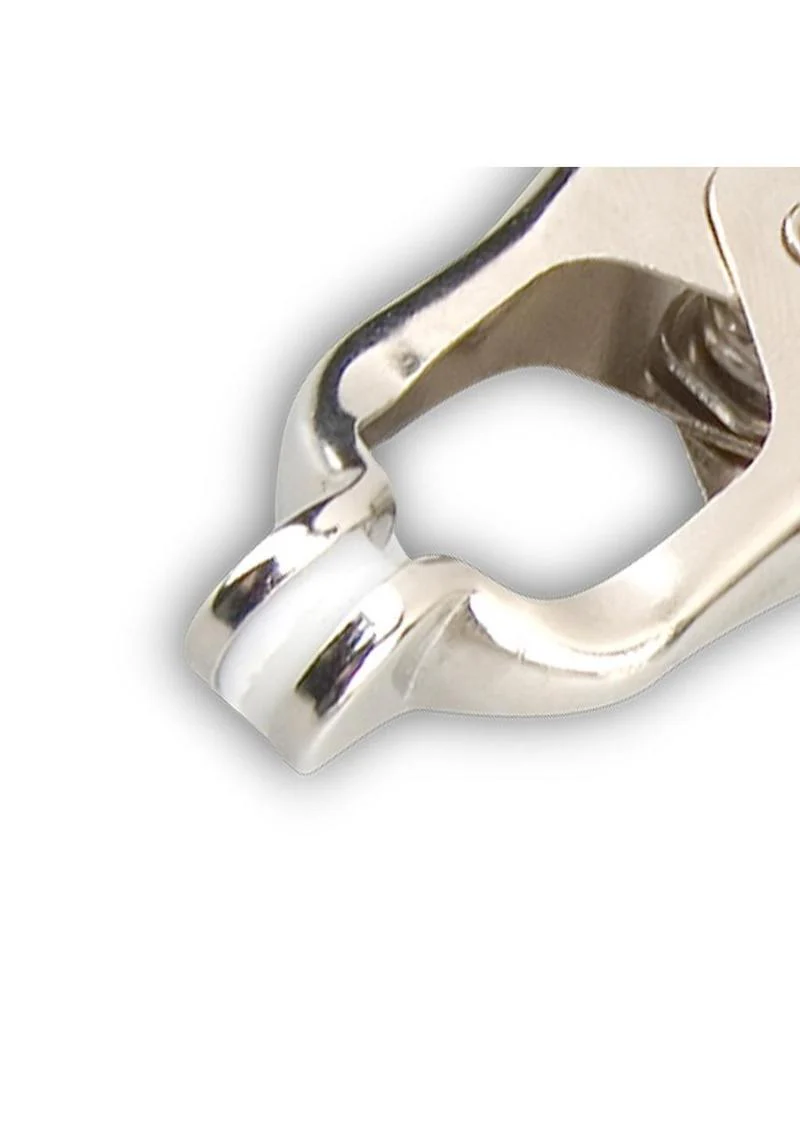 Lux Fetish Japanese Clover Steel Nipple Clamps Adjustable - Image 2