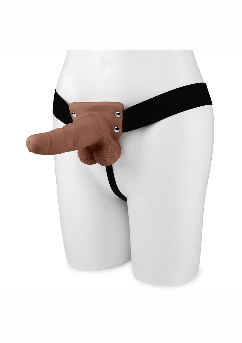 Lux Fetish Rechargeable Strap-On with Balls - Image 3