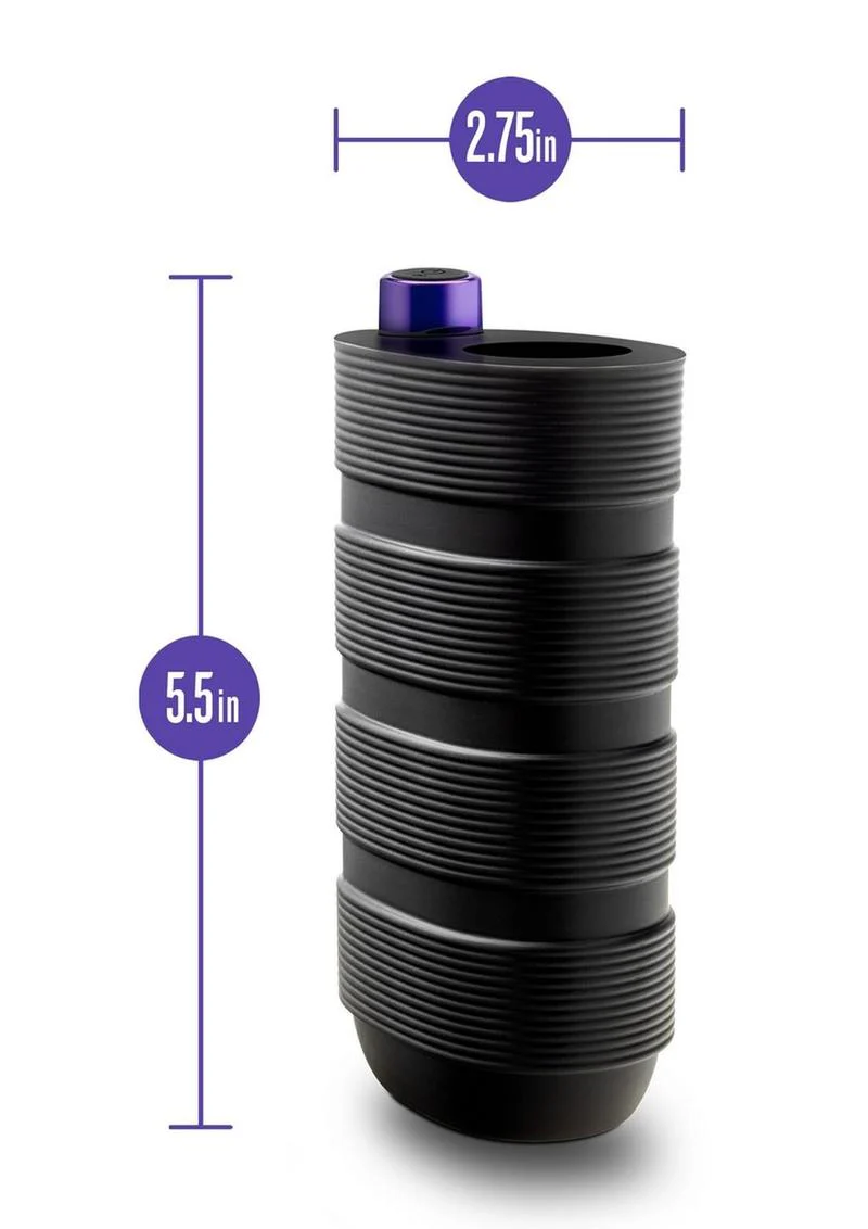 M Elite Platinum Strok Rechargeable Silicone Dual End Pussy Masturbator - Image 2