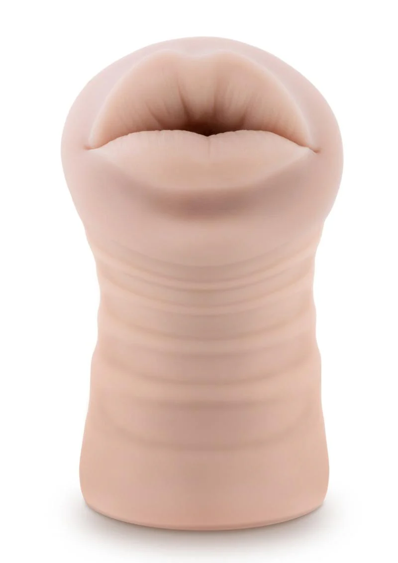 M For Men Angie Vibrating Masturbator with Bullet - Mouth - Image 3